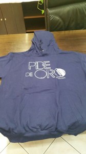 Felpa blu, taglia XXL, linea pibedeorocalcio.com Foto prodotto